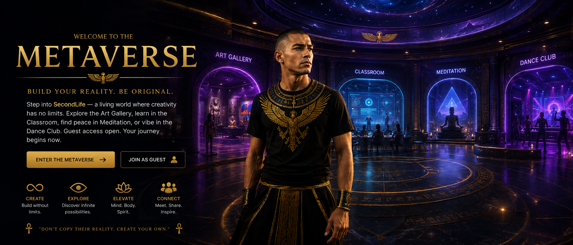 Second Life Metaverse banner